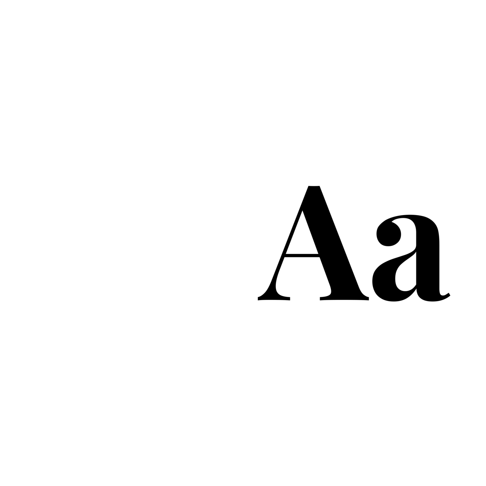 typographisches A