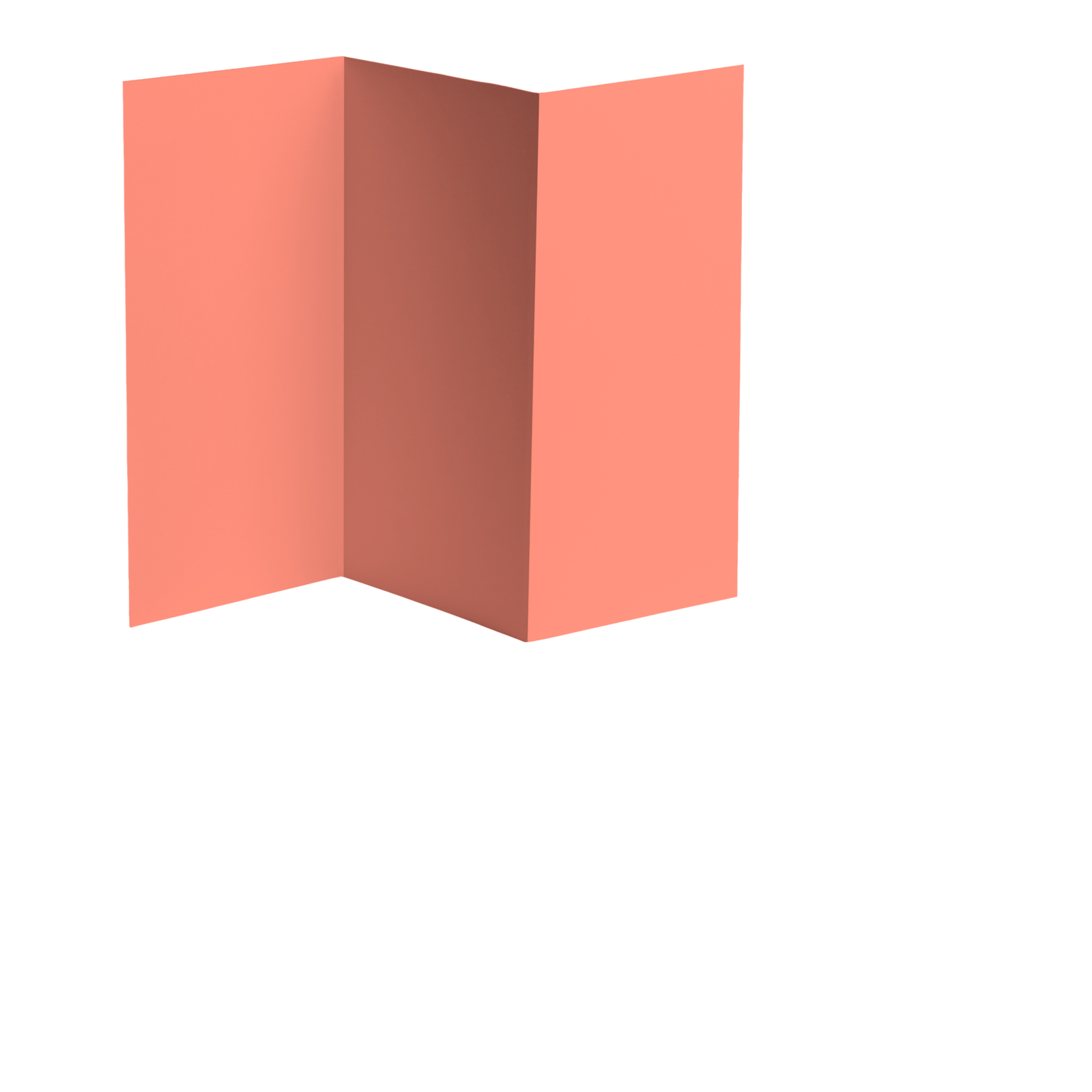 ein orangenes faltiges Papier
